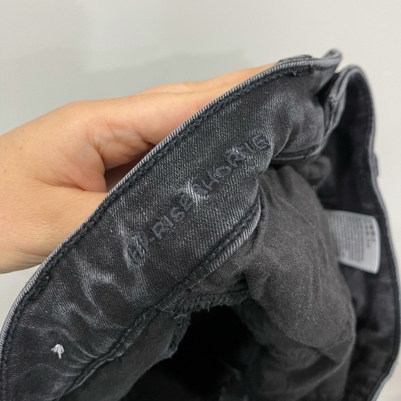 American Eagle High Rise Shortie Denim Short Black - Picture 8 of 9